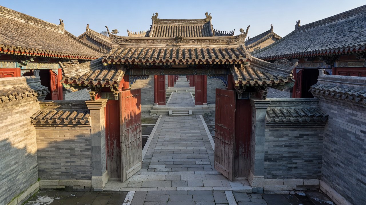 院落與軸線:四合院、嶺南冷巷、祠堂 · 圖1